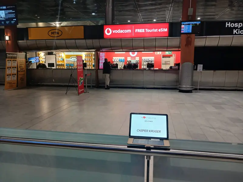 Airport arrivals pickup